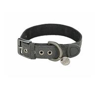 TRIXIE CityStyle collier de chien en coton L-XL: 50-57 cm/35 mm noir, large