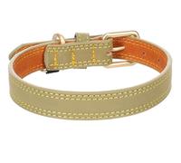 Collier pour Chien Virginia en Cuir XS/S 24-30cm 15mm Vert