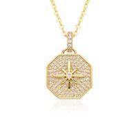 Collier pour femme avec pendentif cœur et chaîne d'ancre, pendentif pentagramme, étoile gardienne, collier étoile diamant, chaîne de clavicule courte pour femme