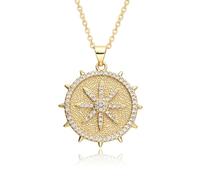 Collier pour femme avec pendentif cœur et chaîne d'ancre, pendentif pentagramme, étoile gardienne, collier étoile diamant, chaîne de clavicule courte pour femme