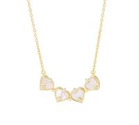 Collier pour femme avec pendentif en forme de cœur et chaîne d'ancre en argent S925, collier en forme de cœur avec trèfle à quatre feuilles pour femme, un accessoire polyvalent et portable en nacre