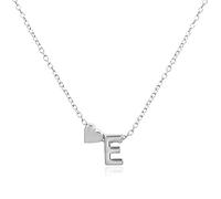 Collier pour femme, chaîne de clavicule, collier Harajuku, 26 lettres, chaîne cœur d'amour, initiale de l'alphabet, couleur or argent, ras du cou, cadeaux E1