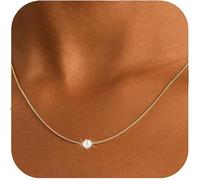 Collier pour femme, collier croix en laiton plaqué or 14 carats pour femme, bijou cadeau