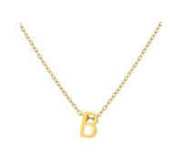 Collier pour femme - Collier doré avec les initiales d'un prénom féminin tendance - Cadeau pour les adolescentes - Nom arabe, 1cm, Métal