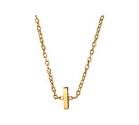 Collier pour femme - Collier doré avec les initiales d'un prénom féminin tendance - Cadeau pour les adolescentes - Nom arabe, 1cm, Métal