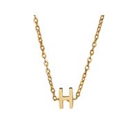 Collier pour femme - Collier doré avec les initiales d'un prénom féminin tendance - Cadeau pour les adolescentes - Nom arabe, 1cm, Métal
