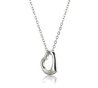 Collier pour femme en argent sterling 925, pendentif simple en forme de cœur, idéal pour une fête, une amitié ou comme cadeau.