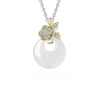 Collier pour Femme Pendentif Fleur En Argent Sterling 925 Collection De 12 Divinités Florales Bijoux De Luxe Artisanat D'Exception Idéal pour La Saint-Valentin Les Anniversaires et Les Fêtes. Cam