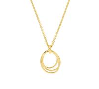 Collier pour femme S.Oliver 2037823 en argent doré avec chaîne ancre ronde - Longueur 42+3cm