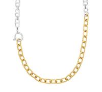 Collier pour femme S.Oliver - Modèle 2031455 - Chaîne en acier inoxydable doré et argenté - Longueur 42 cm