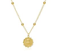 Collier pour femme, signe du zodiaque, 12 constellations, chaîne ronde pour clavicule, horoscope, Vierge, Taureau, Lion, Gémeaux, cadeau, Nc18Y0846-9