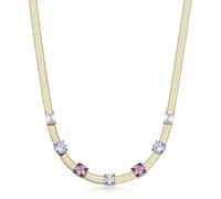 Collier pour femme Snake Brosway Dreaming en acier doré avec zircones BIG06