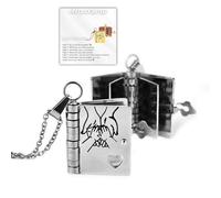 Collier pour fille avec inscription « My Incredible Daughter », collier « To My Daughter » de la part de maman et de papa, plusieurs couches ouvrables avec 6 pages d'informations gravées portant