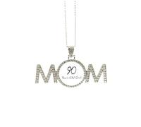 Collier pour fille de 90 ans, cadeau de fête des mères pour maman, grand-mère, bijou d'anniversaire, M