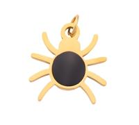 Collier pour homme - Accessoires d'Halloween - Pendentif en acier inoxydable - Fait à la main - Lettre A, 1.4x1.3cm, Métal
