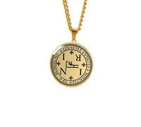 Collier pour homme, archange St Raphaël St Gabriel Uriel St Michel - Médaille de protection religieuse amulette pour homme et femme