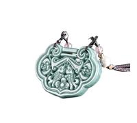 Collier pour homme avec pendentif poisson jadéite - Bijoux véritables - Accessoires de mode - Breloque talismans - Pierre de jade