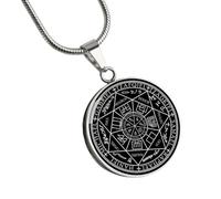 Collier pour homme, collier 7 archanges Sigil Archange GABRIEL URIEL RAPHAEL Michael Protection Manifestation Sigil Talisman Amulette Bijoux