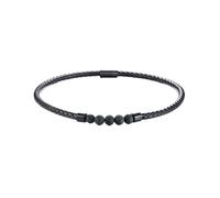 Collier pour homme, collier ras du cou unisexe en chaîne avec plaque d'identification pour chien, collier en cuir tressé avec pierre de lave pour bijoux bohème hippie, colliers de surf diffuseur d