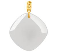 Collier pour homme doré naturel blanc Hetian Jade sculpté Fortune carré pendentif amulette chaîne collier tendance jade bijoux