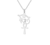 Collier pour homme, Égypte ancienne, œil d'Horus, collier pour homme et femme, pendentif vintage Anu haîne talisman, bijou cadeau