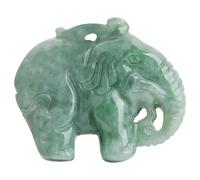 Collier pour homme en émeraude naturelle avec pendentif en jade de glace Quan Yin - Bijoux décoratifs