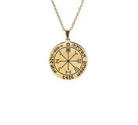 Collier pour homme, le sixième pentacle de Mars, clé de Salomon, collier rond vintage amulette
