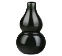 Collier pour homme, pendentif porte-bonheur en jade Hetian noir naturel sculpté porte-bonheur cucurbitacée, collier tendance de luxe en jade cadeau