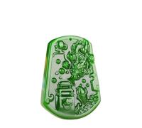 Collier pour homme vert naturel sculpté à la main Carpe sautant Dragon Gate Jade Pendentif Fashion Boutique Bijoux Hommes et Femmes Collier Cadeau Accessoires