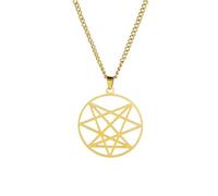 Collier pour hommes, pendentif de l’Ordre des Neuf Anges, bijoux amulettes géométriques sacrées