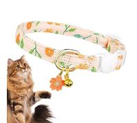 Collier pour petit chat avec clochettes | Collier avec pendentif en forme de fleur mignonne, collier pour animaux de compagnie en plein air, collier pour chats avec boucle de sécurité