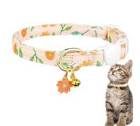 Collier pour petit chat, collier pour chat avec cloches | Collier de rupture de pendentif de fleur mignon | Collier détachable réglable, colliers pour petits garçons et chats, collier d'extérieur pour