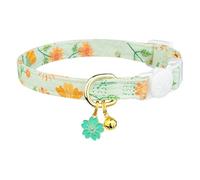 Collier pour petit chat, collier pour chat avec cloches,Collier de rupture de pendentif de fleur mignon - Colliers pour chat pour petit garçon, collier pour chat avec boucle de sécurité, collier de sé