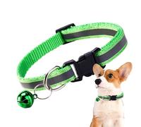 Collier pour Petit Chien | Collier de Sécurité Détachable pour Chat avec Clochette | Accessoire Léger Anti-Mâchure Sécurisé pour Éducation Promenades Nocturnes Et Activités Extérieures