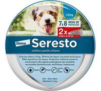 Collier pour petit chien Elanco Seresto (x2) Blanc 38 cm