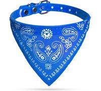 Collier pour petits chiens ou chats - Collier de chien - Bleu - pour chiots ou chatons - 34x1cm