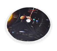 Collier pour sapin de Noël avec système solaire Jupiter Saturne pour support de Noël - Véritable arbre artificiel d'intérieur et d'extérieur