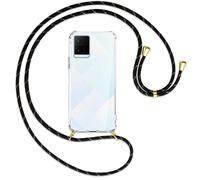 Collier pour vivo Y21s (6.51''), Y33s (6.58'') noir+or (O) Etui Coque + cordon