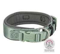 Collier premium, extra large 40-48 cm/40 mm sauge/gris anthracite