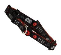 Collier Premium pour Chiens Star Wars - Couleur Noire et Rouge - Taille S-M - Fermeture Rapide à clic - Fabriqué en Polyester - Design avec détails 3D - Produit Original conçu en Espagne