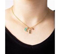 Collier prénom Alice avec pendentif Lune G