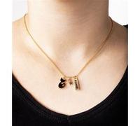Collier prénom Jeanne avec pendentif Chat G