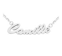 Collier prénom personnalisé argent massif 925/1000 l DPA7
