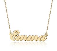 Collier Prénom Personnalisé Emma en Acier Inoxydable - Un cadeau unique pour la Fête des Enfants, parfait pour un Anniversaire ou pour montrer votre affection à un Ami Proche