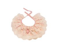 Collier princesse en dentelle pour chats - Accessoires pour animaux de compagnie - Colliers pour chiot et chaton avec petite cloche réglable - Bavoir pour baver - Couverture de la Bible pour filles