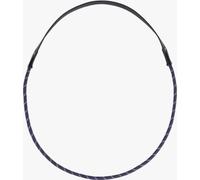 Collier QHP tissu et cuir navy, taille:Full
