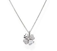 Collier QUADRICŒUR Zirconia Blanc Amen Femme