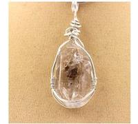 Collier Quartz Diamant à inclusions brut