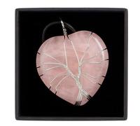 Collier quartz rose pour femme | Mystic Stones - Pendentif cœur Reiki | Arbre de vie | Energie amoureuse | Cadeau spirituel | Idéal Taureau et Balance