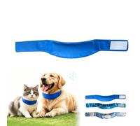 Collier Rafraîchissant pour Animaux, Dog Cooling Collar for Walk | Lightweight Gel Chill Neck Wrap with Adjustable Hook and Loop Fastener, Pet Heat Relief Bandana for Dogs and Cats (A, 41 x 6 cm)